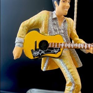 Kurt Adler Elvis Presley Ornament Gold Suit 2016 Rock N Roll Christmas Holiday